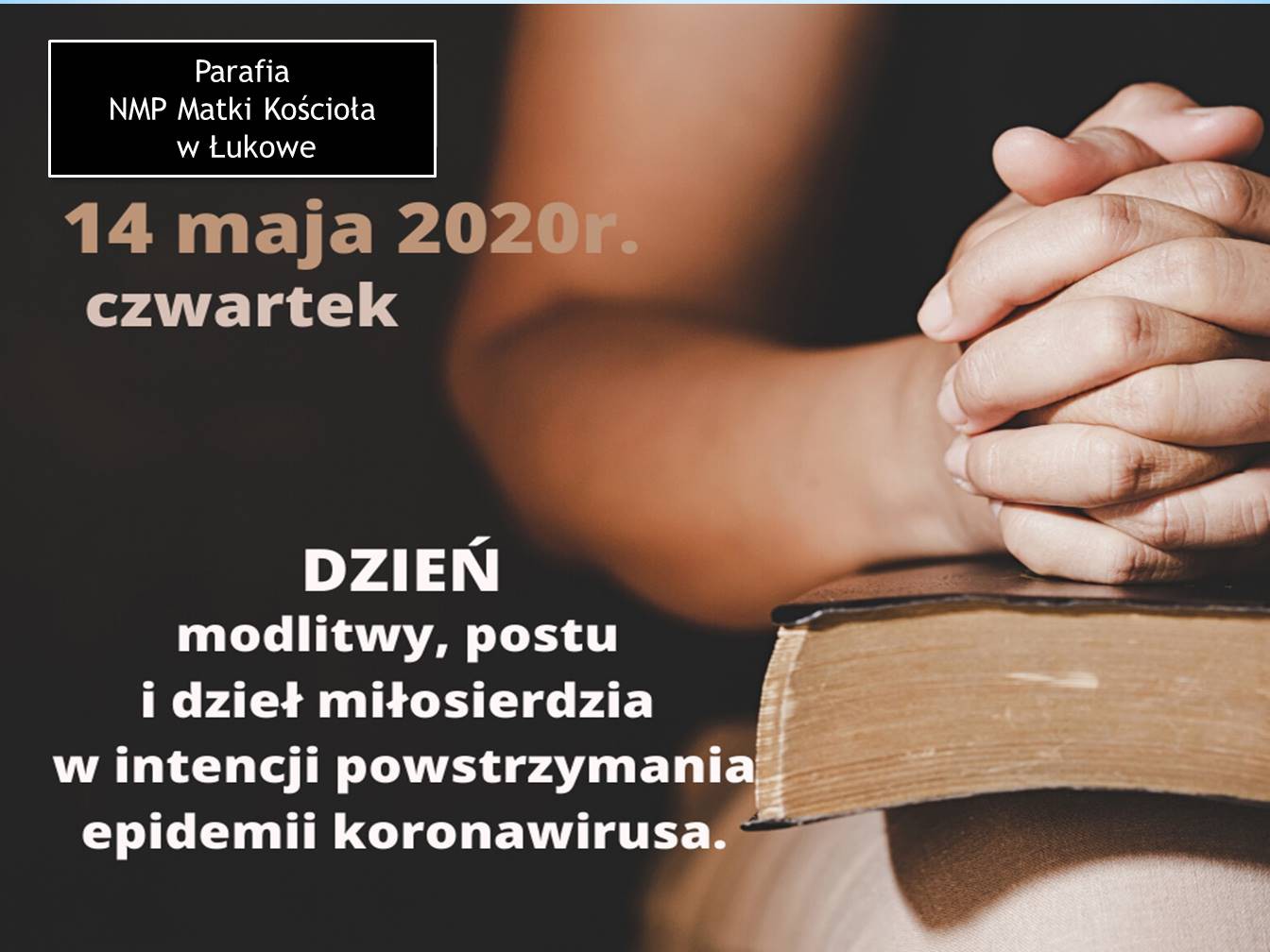 Dzień modlitwy, postu i dzieł miłosierdzia w intencji powstrzymania epidemii
