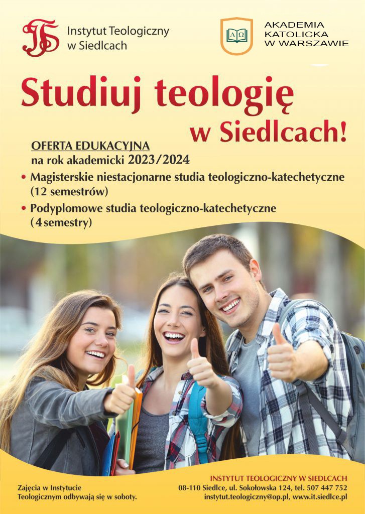Instytut Teologiczny w Siedlcach zaprasza