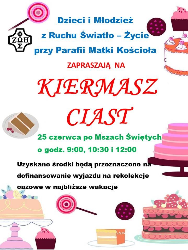 Kiermasz pysznych ciast domowych